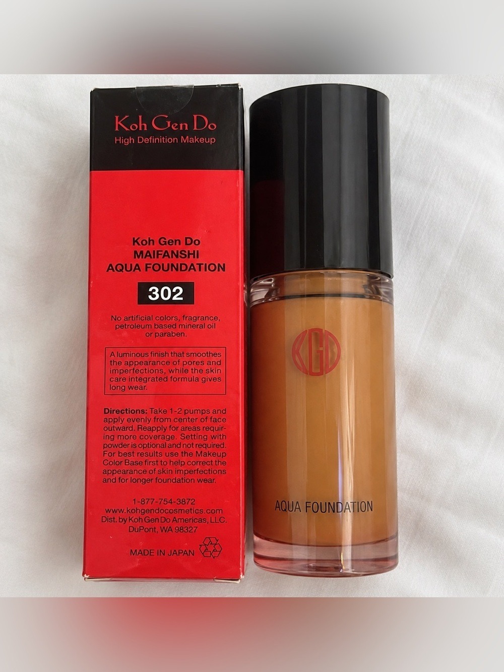 Koh Gen Do Maifanshi Aqua Foundation 302 1.01 oz 30mL New Sealed Box